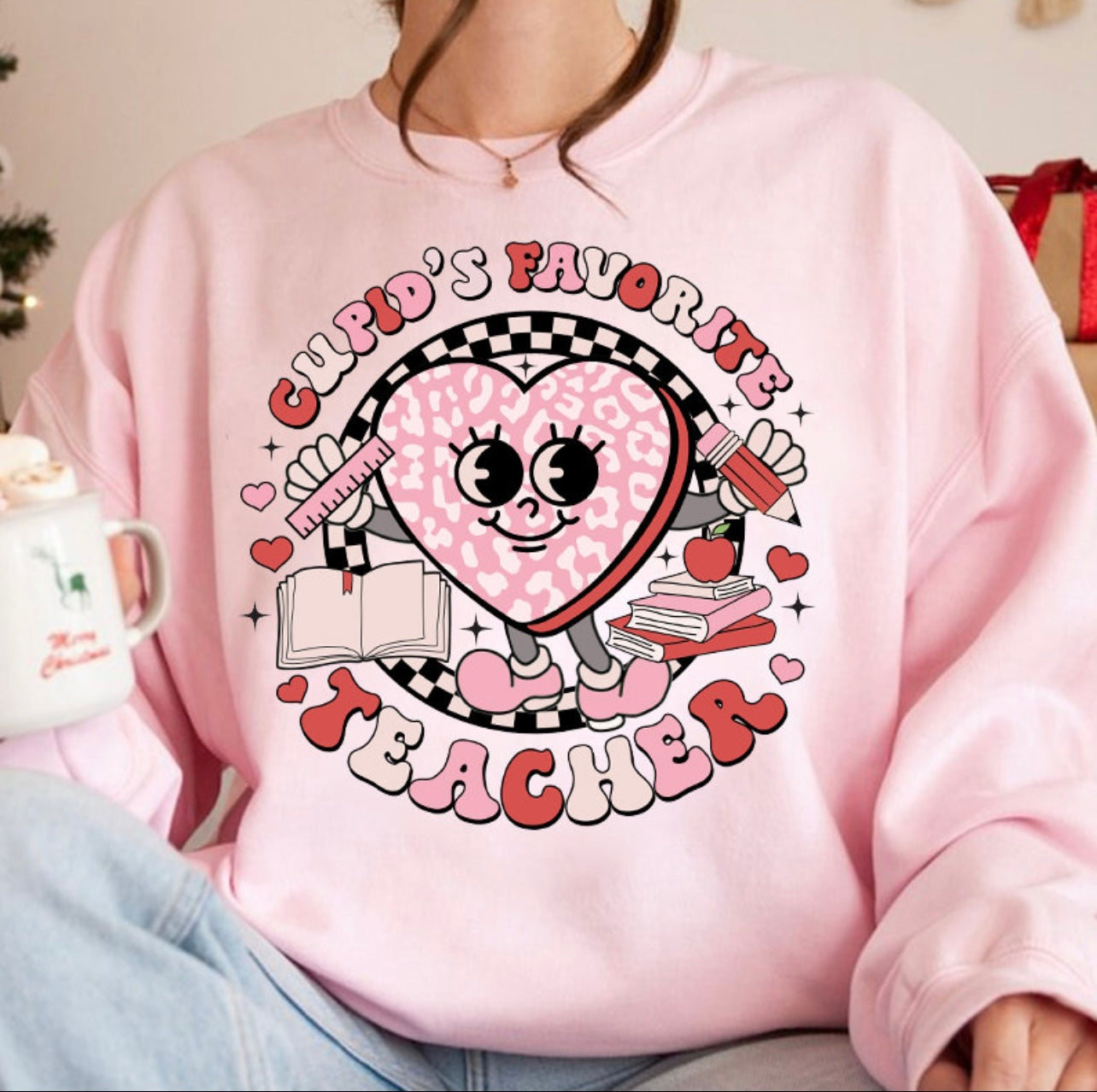 Cupid’s favorite teacher Crewneck