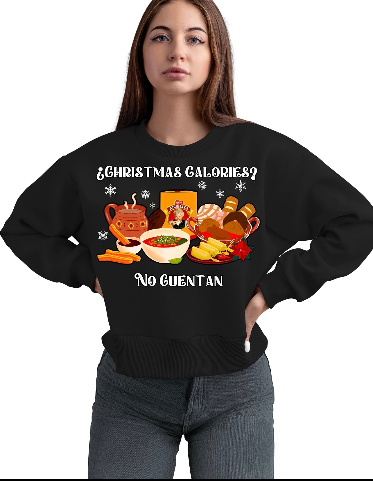 Christmas calories no cuentan sweater