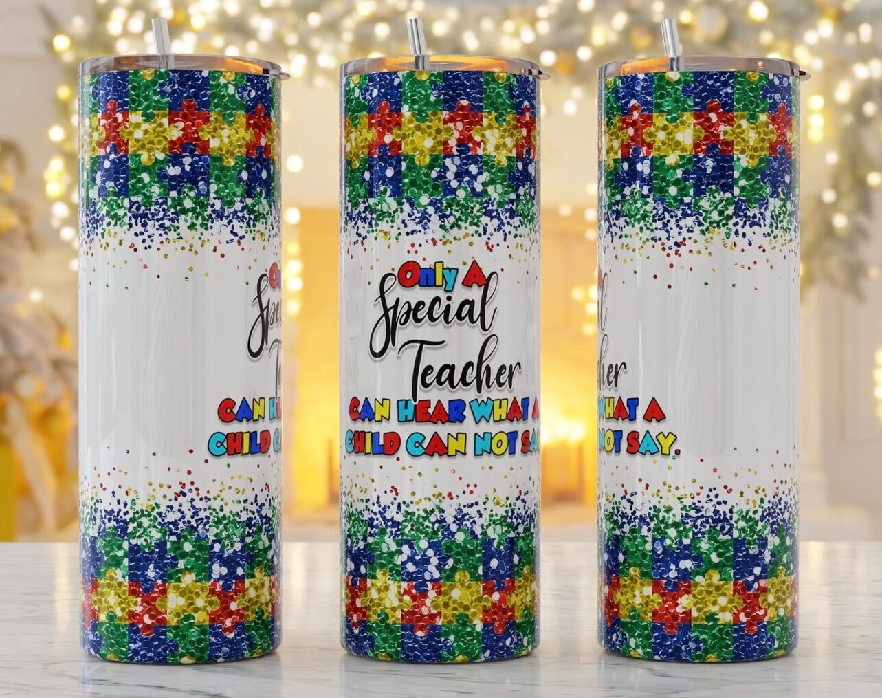 Only a special teacher can hear what a child cannot say 20oz tumbler