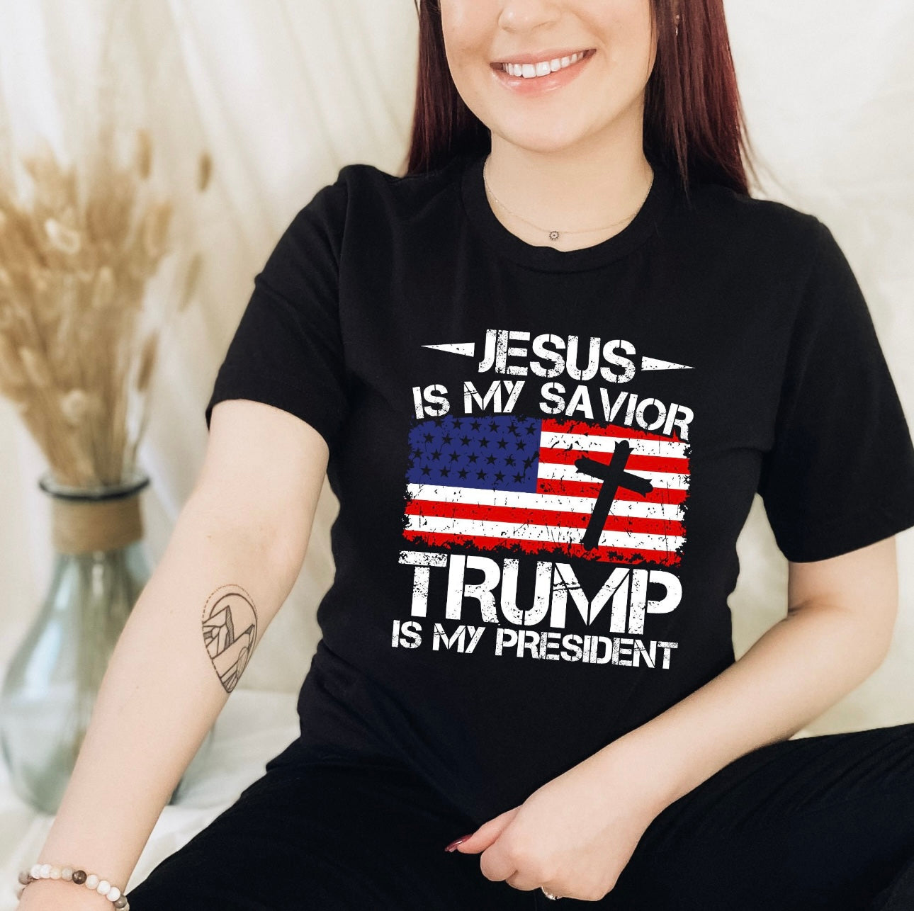 Jesus is my savior, Trump is my president tshirt