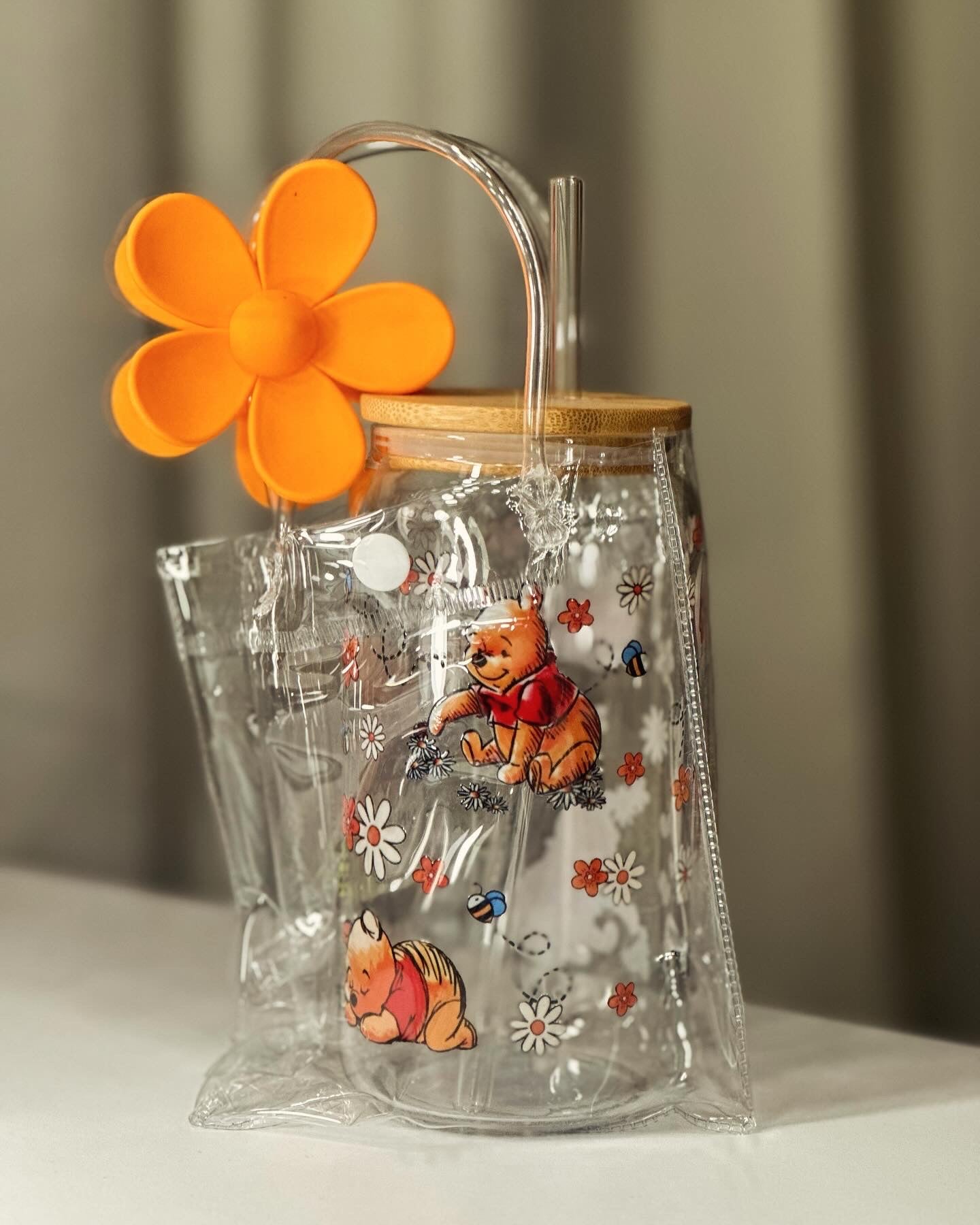 Winnie the Pooh glass cup set