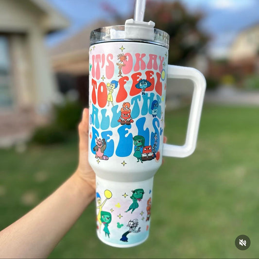 Inside Out Glow in the Dark 40oz tumbler