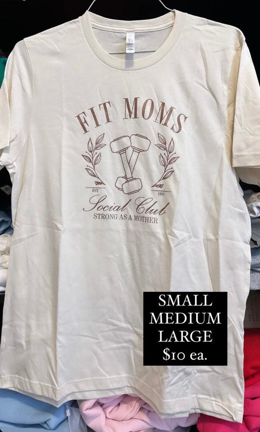 FIT MOMS SOCIAL CLUB tee CLEARANCE