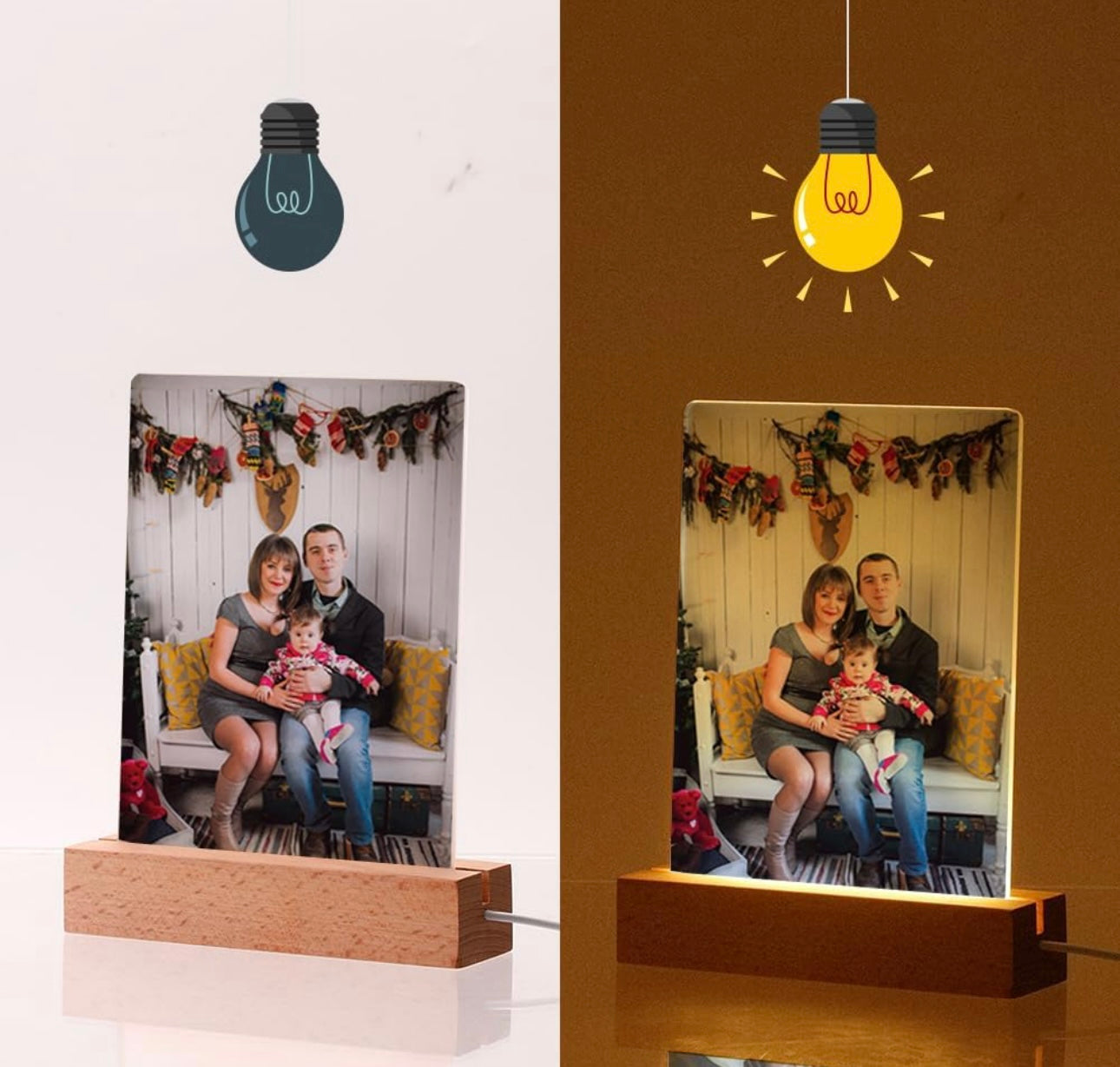 Photo nightlight stand