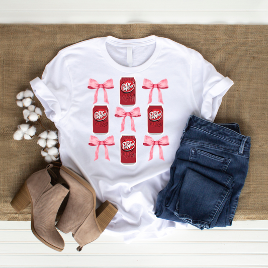 Dr Pepper coquette 🎀 tee