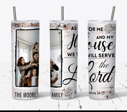 Joshua 24:15 photo 20oz tumbler