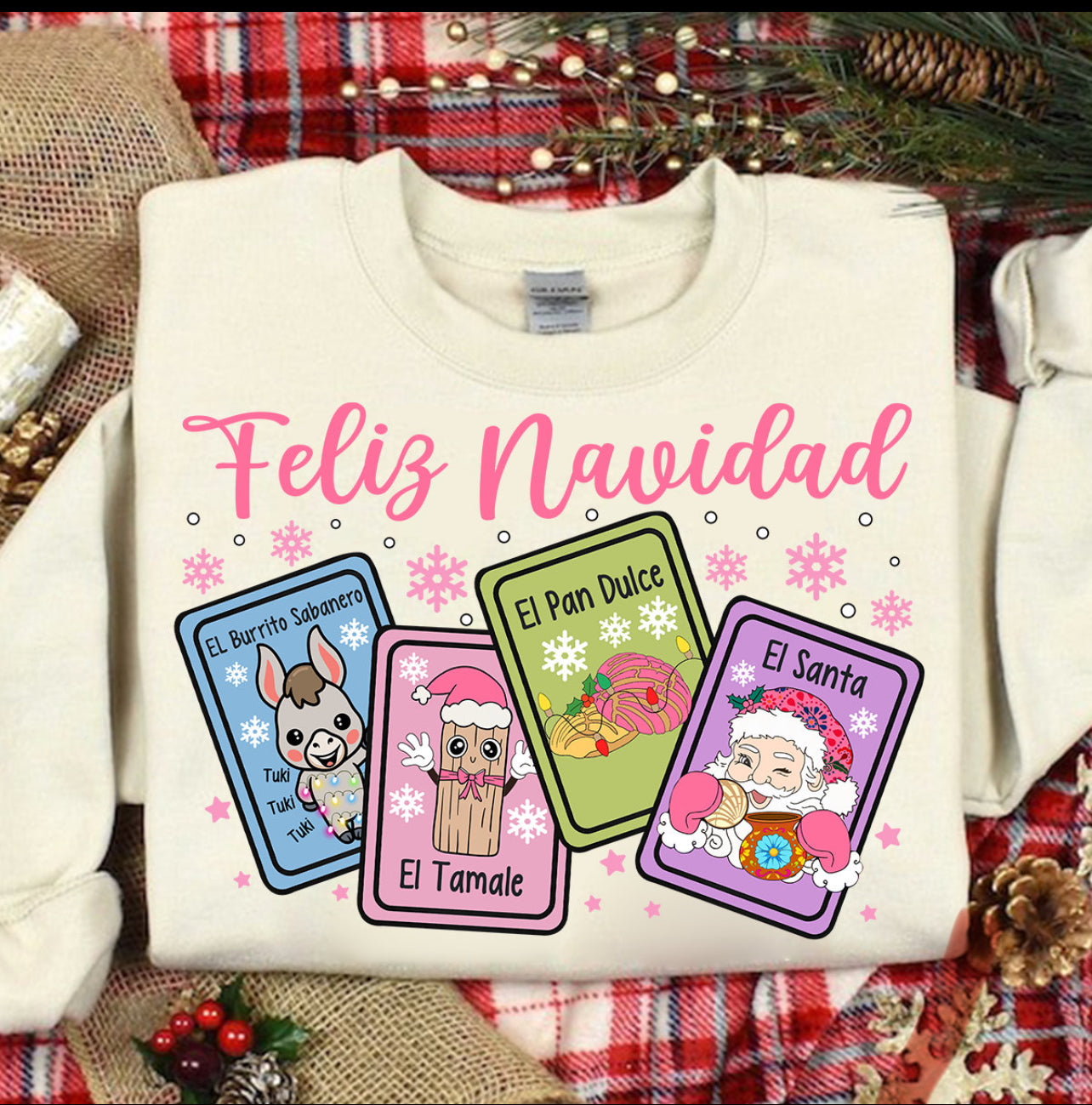 Feliz Navidad cards Crewneck