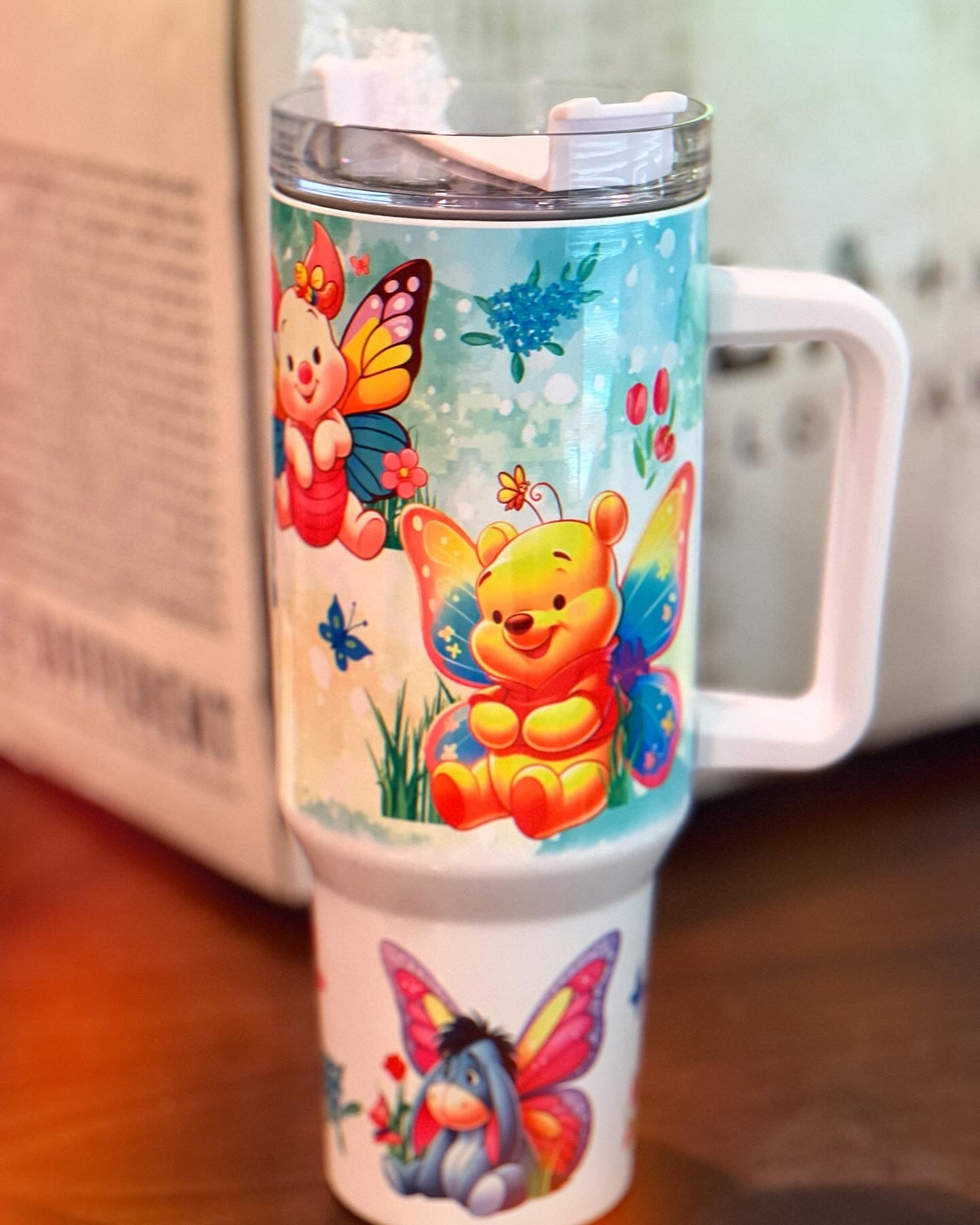 Winnie and friends spring time 40oz tumbler