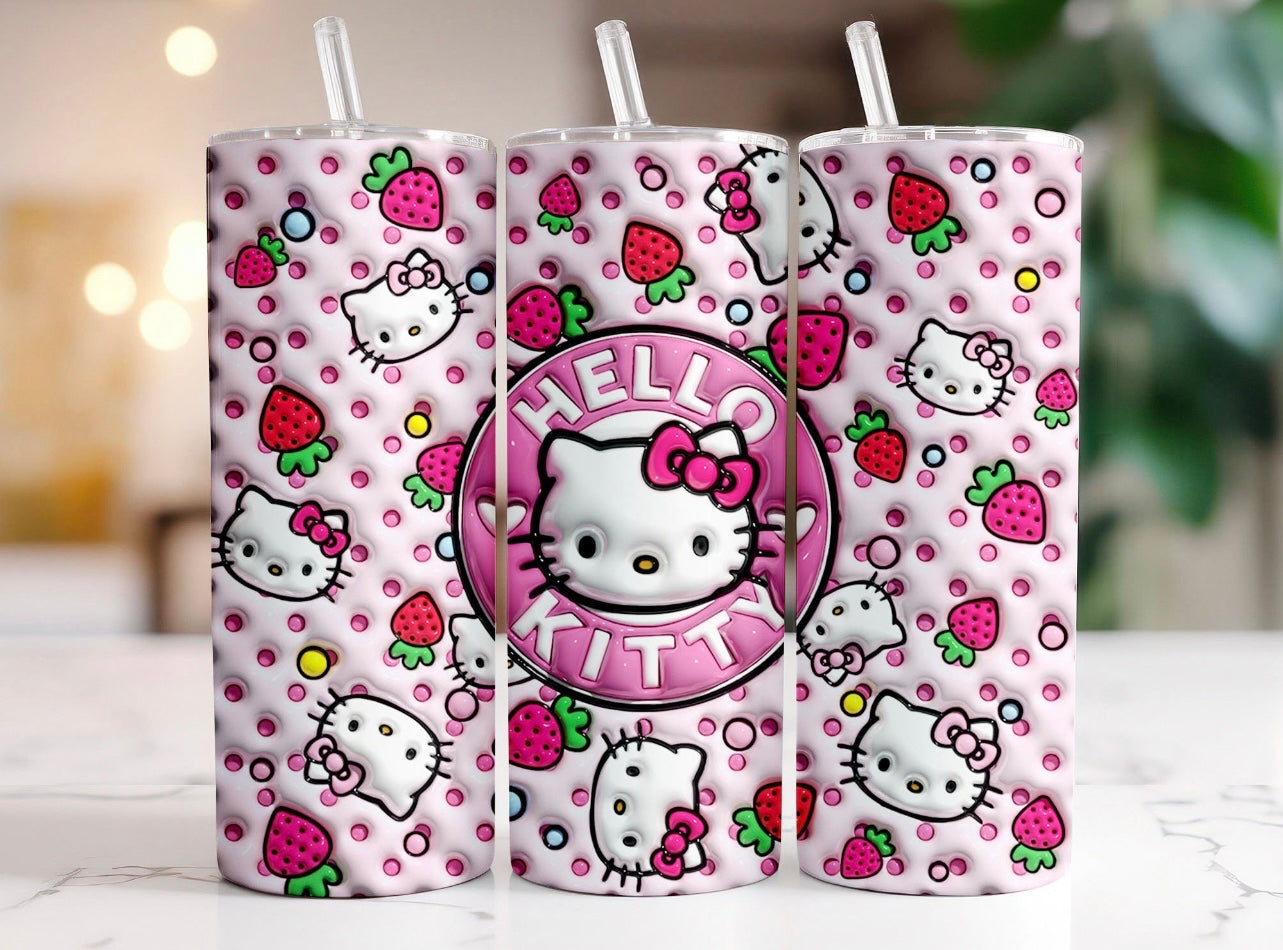 Hello Kitty Glass Cup – Creations By Steph