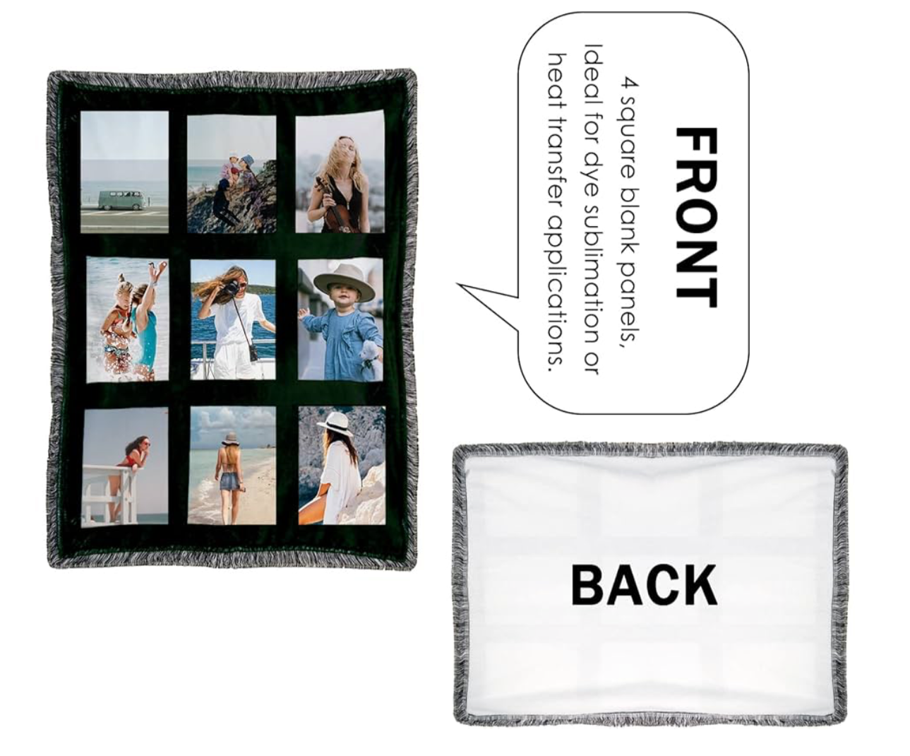 Memorable photo blankets