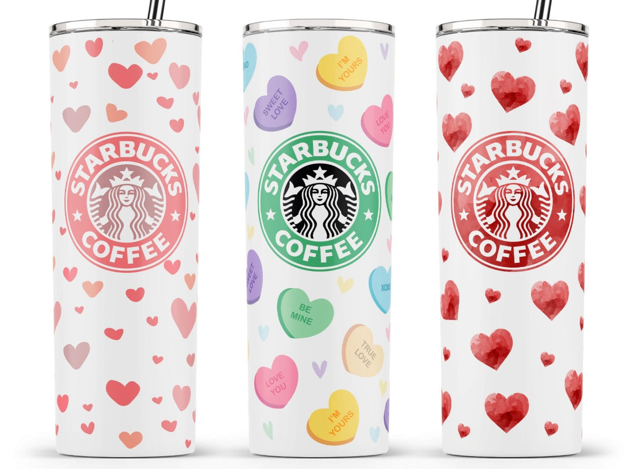 Starbiies valentines 20oz tumblers