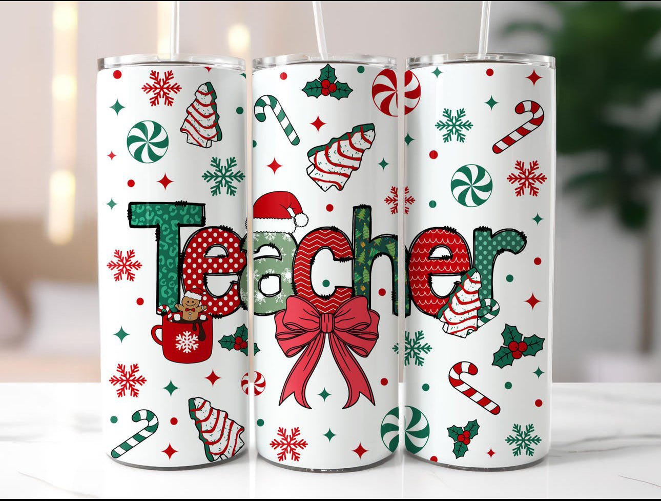 Teacher Christmas 🎄 20oz tumbler