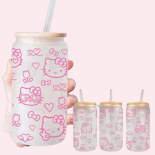 Hello Kitty glass cup