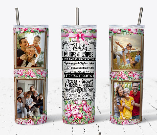 This family photo tumbler 20oz