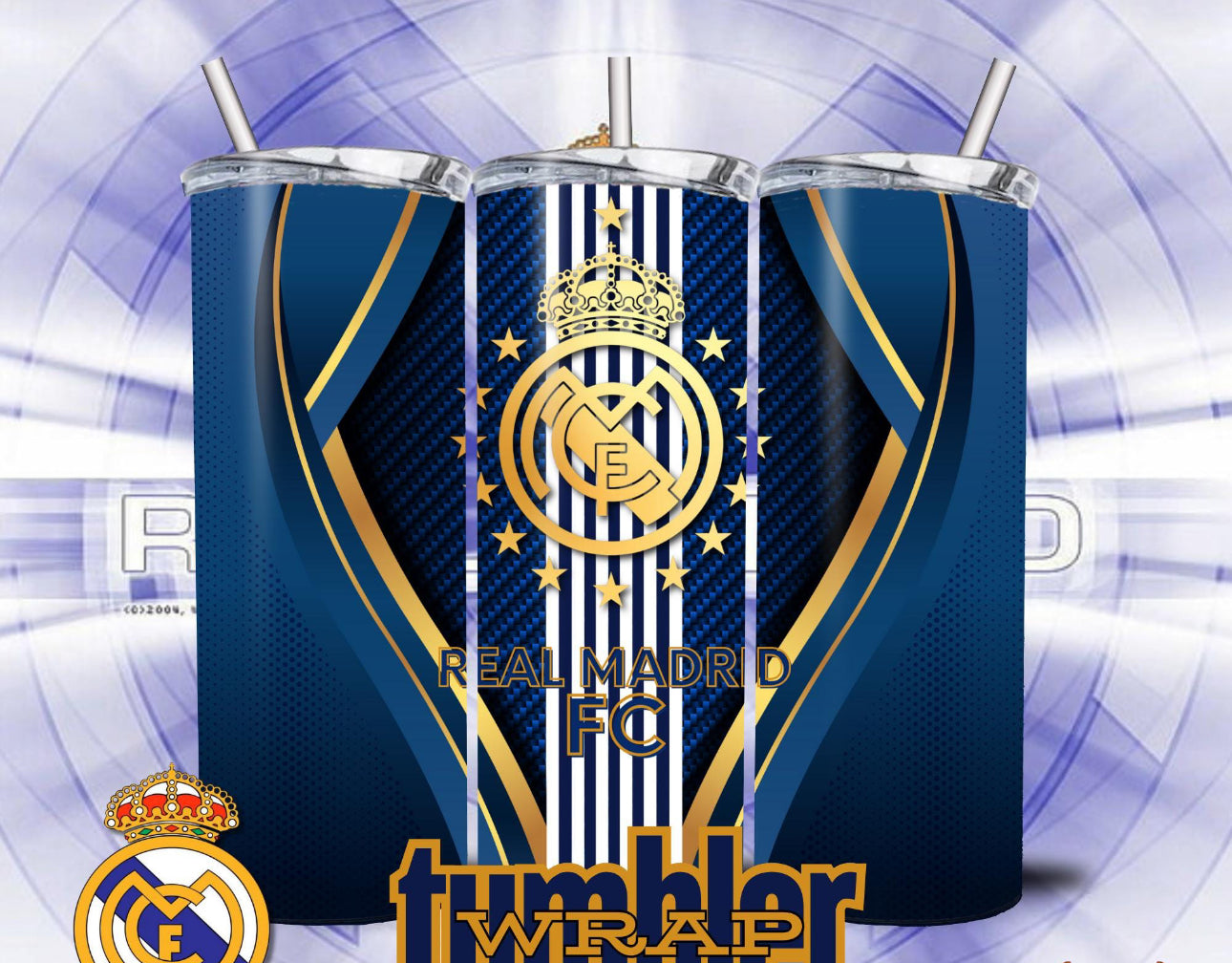 Real Madrid 20oz tumbler