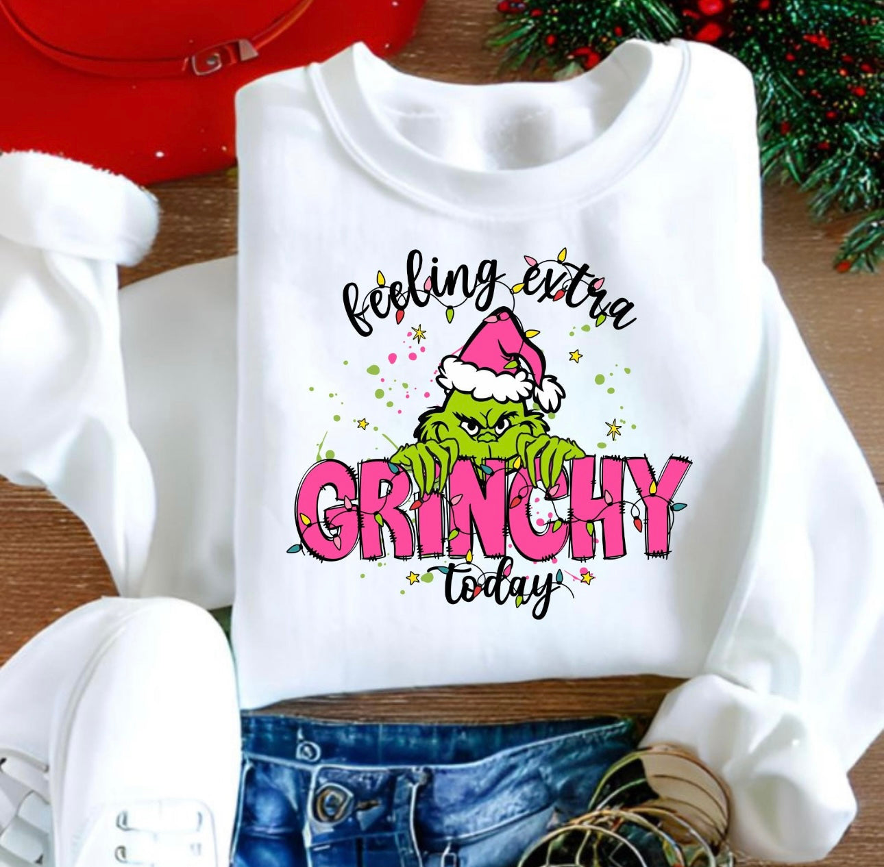 Feeling extra GRINCHY sweater