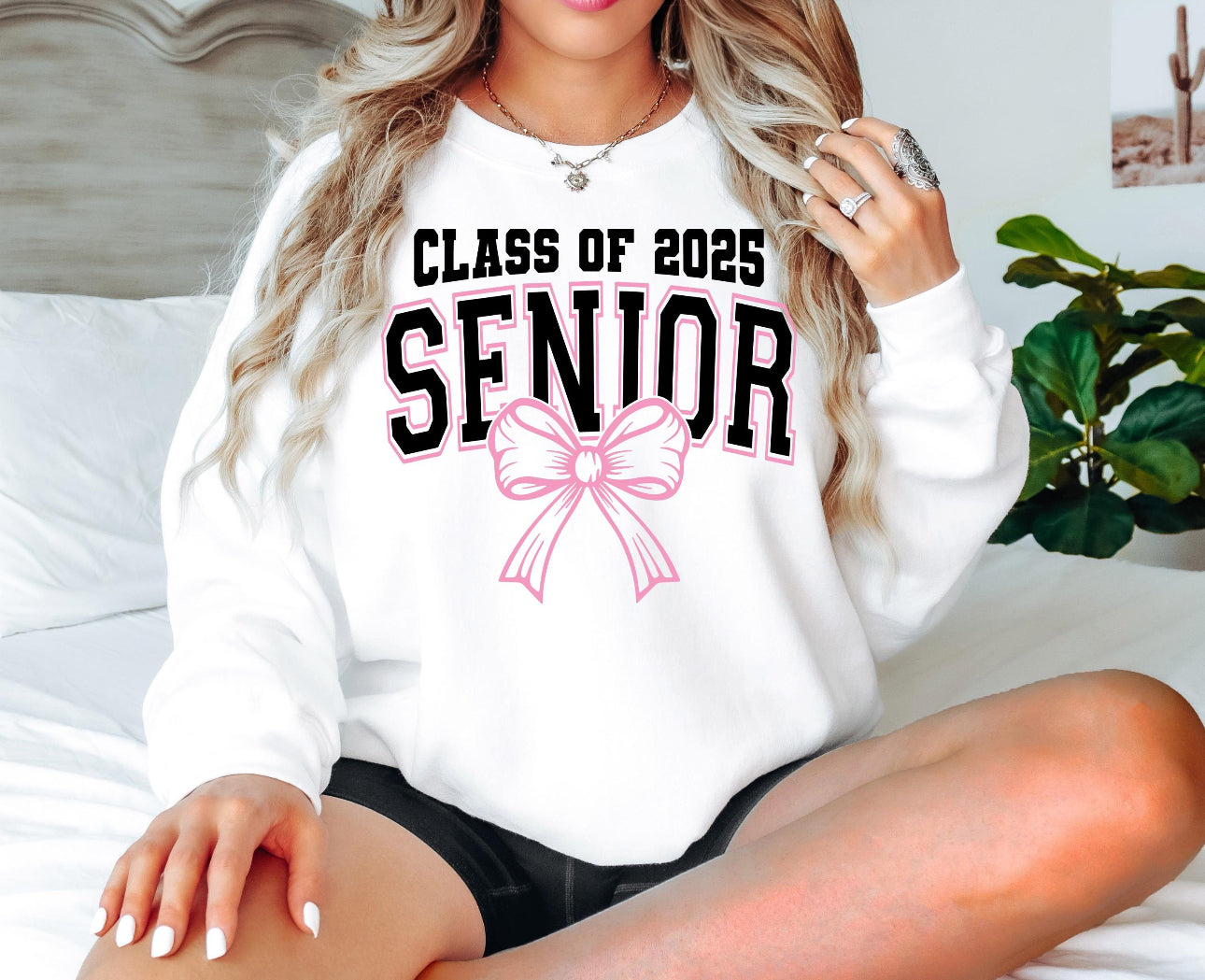 Class of 2025 SENIOR coquette Crewneck