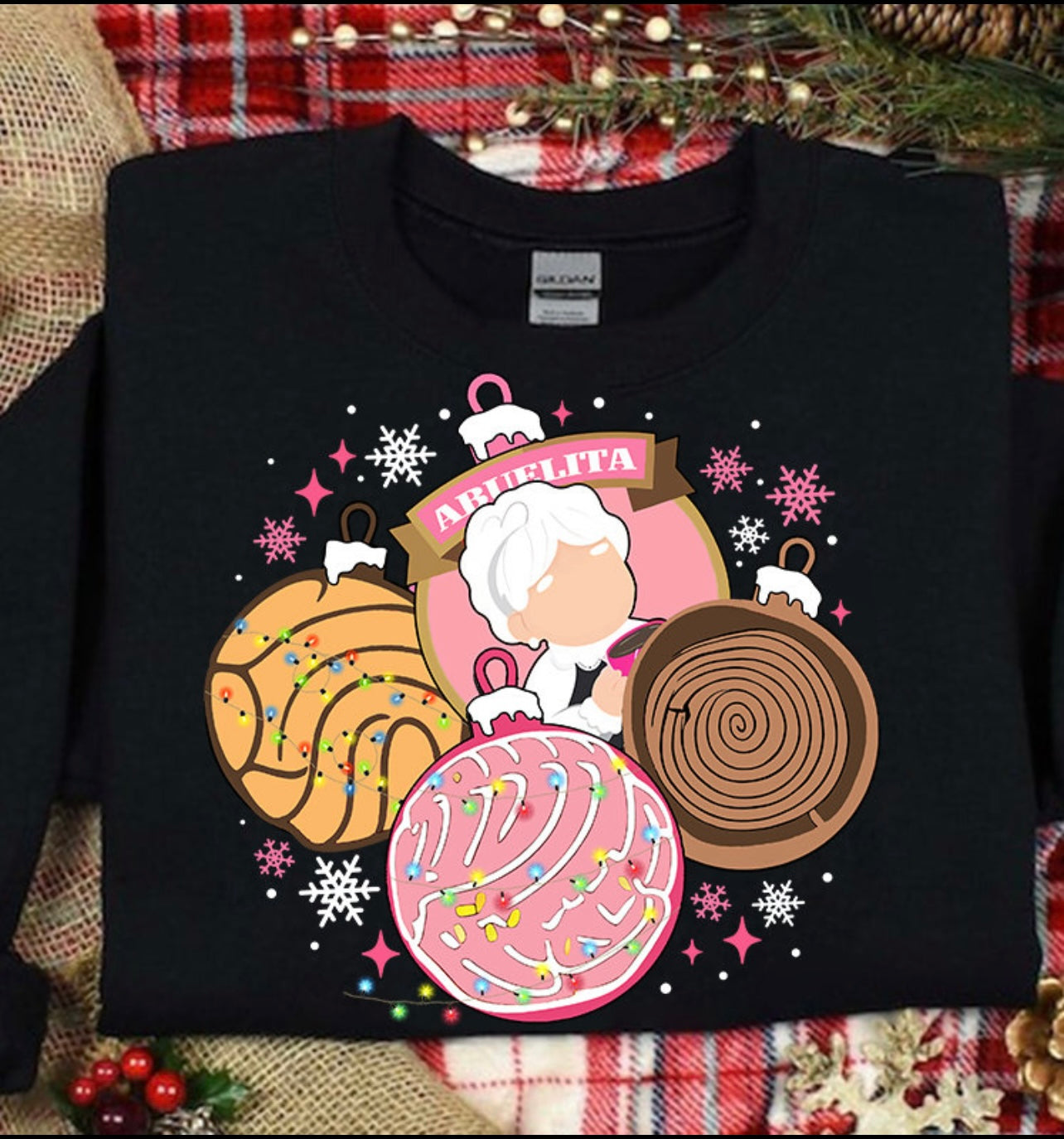 Abuelita ornaments Crewneck sweater