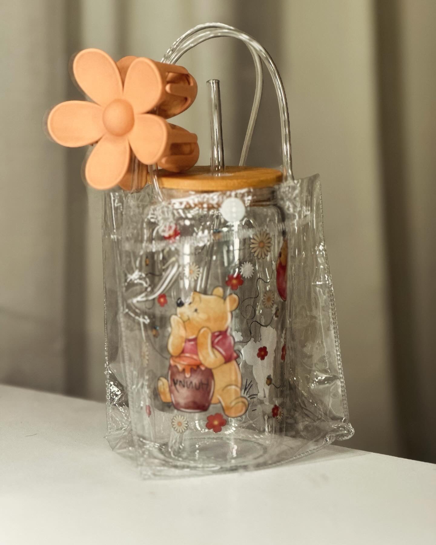 Winnie the Pooh glass cup set