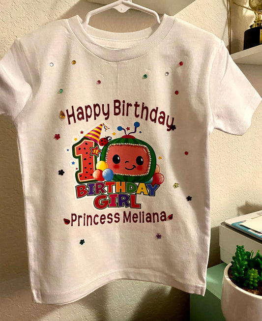 COCOMELON GEM BIRTHDAY TSHIRT