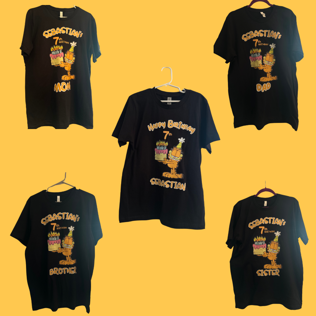 GARFIELD BIRTHDAY TSHIRTS