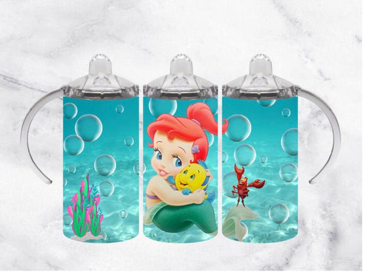 Little mermaid transitional sippy cup/tumbler CLEARANCE