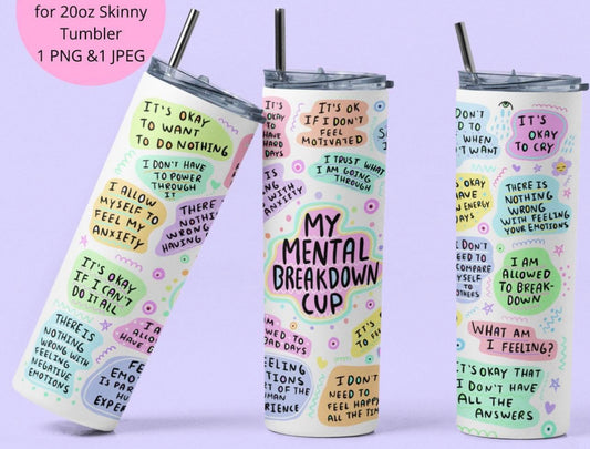 mental health tumblers